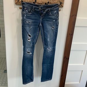 Women’s Silver jeans. 27x33. Boot cut